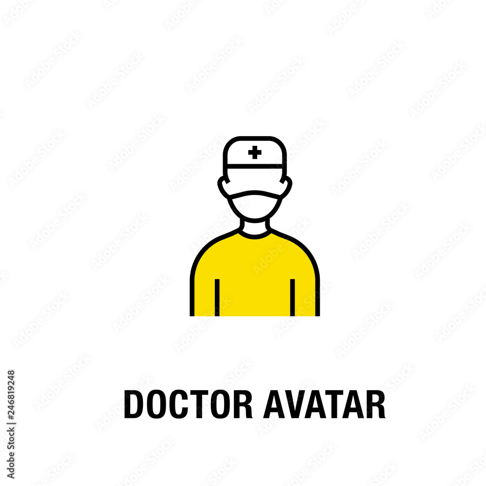 DOCTOR AVATAR ICON CONCEPT