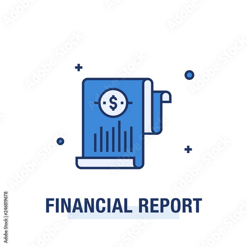 FINANCIAL REPORT ICON CONCEPT