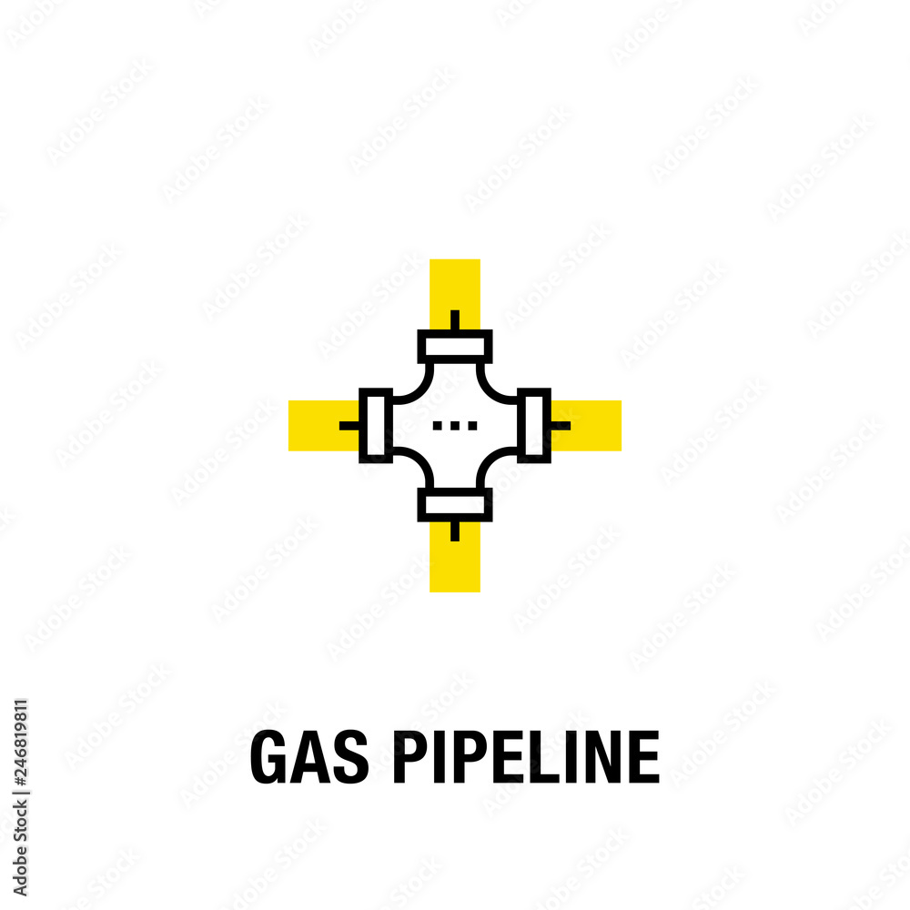 Obraz premium GAS PIPELINE ICON CONCEPT