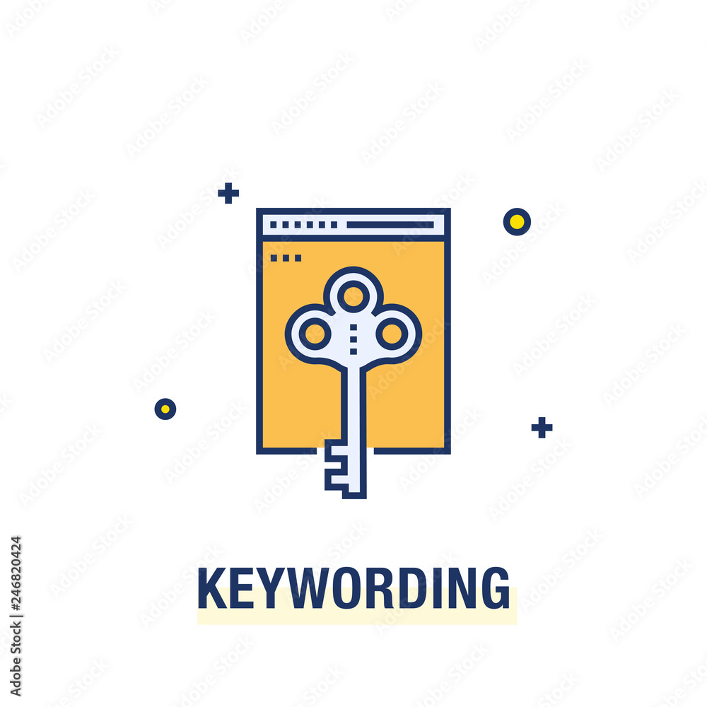 KEYWORDING ICON CONCEPT KEYWORDING ICON CONCEPT