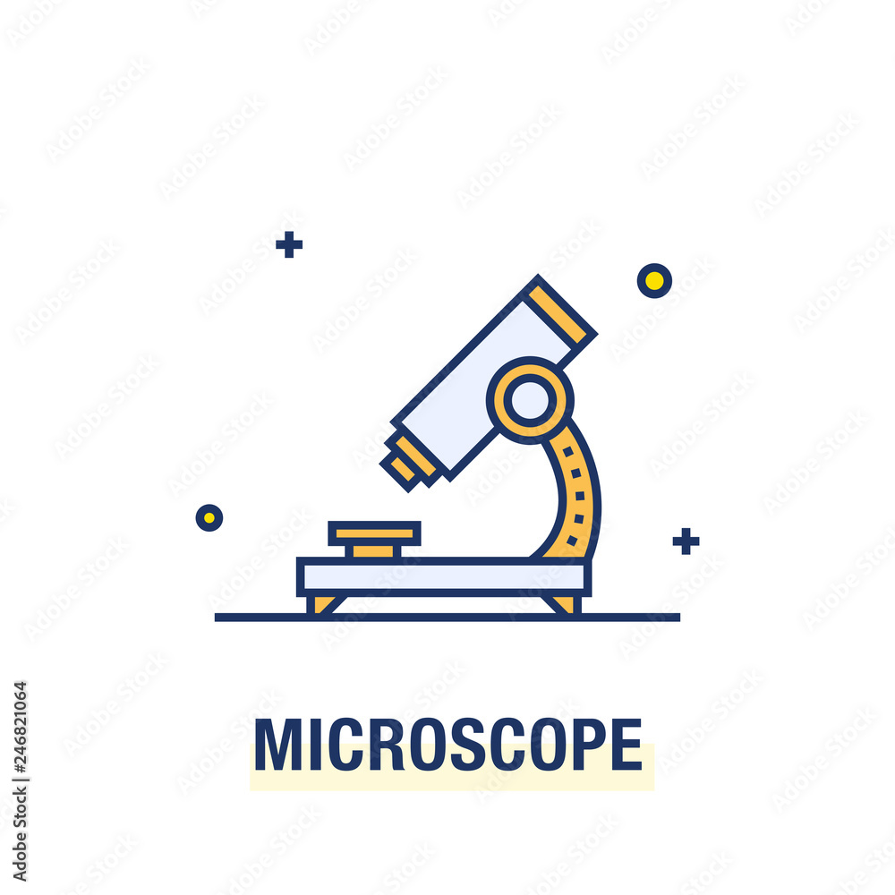 MICROSCOPE ICON CONCEPT MICROSCOPE ICON CONCEPT