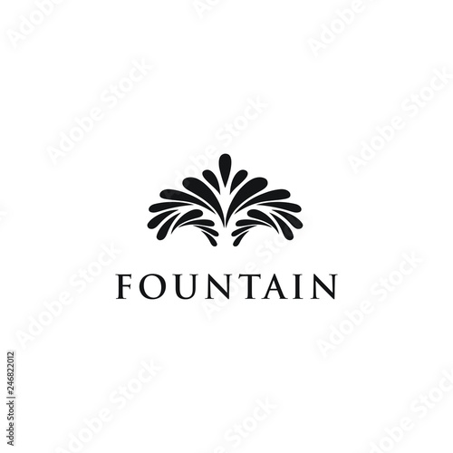 water squirt fountain logo design inspiration