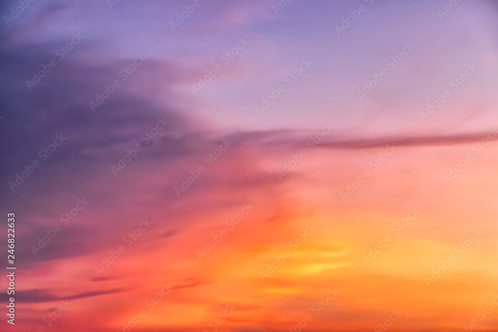 Soft focus Sky atmosphere Beautiful color.