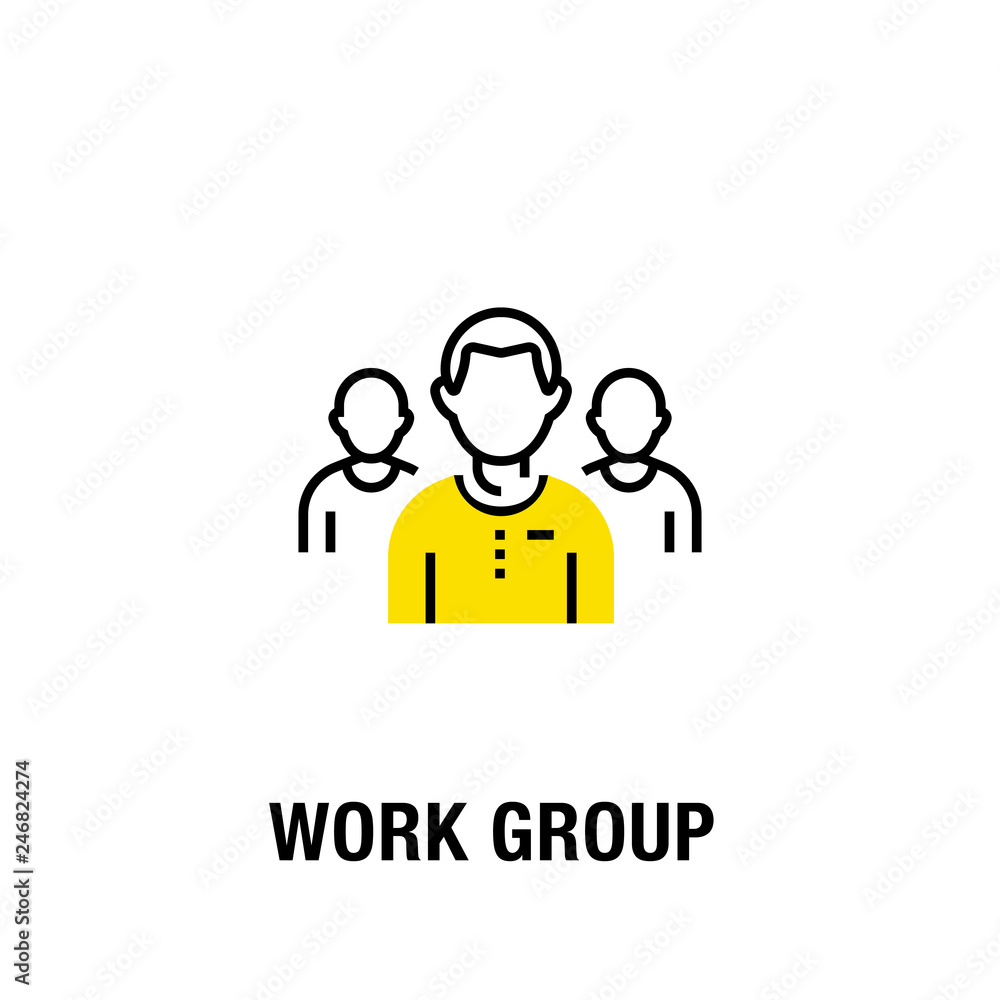 WORK GROUP ICON CONCEPT WORK GROUP ICON CONCEPT