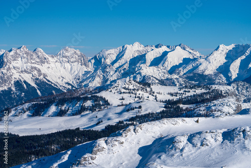 Winterlandschaft rund um die Steinplatte in Tirol