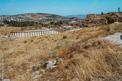 Ancient Jerash ruins,(the Roman ancient city of Geraza), Jordan photo