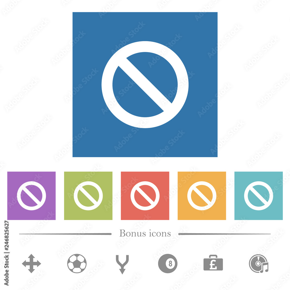 Blocked flat white icons in square backgrounds Blocked flat white icons in square backgrounds