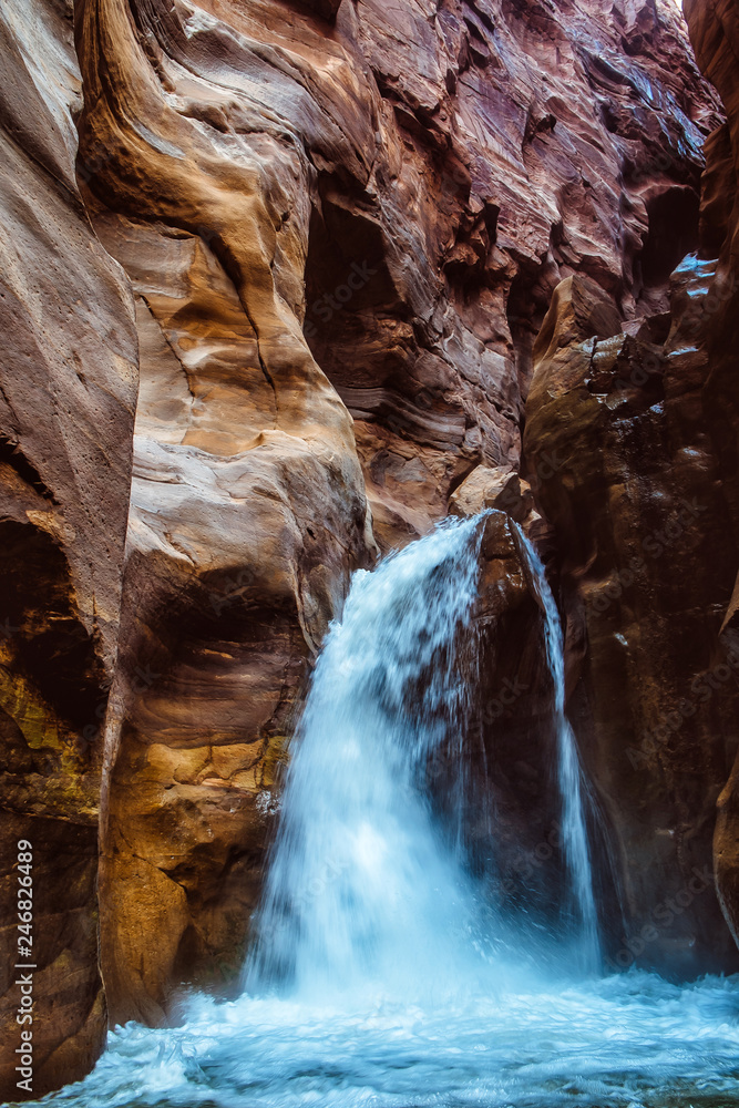 Naklejka premium Wadi Mujib Jordan Dead Sea