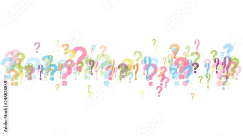 WHY? colorful kinetic type banner