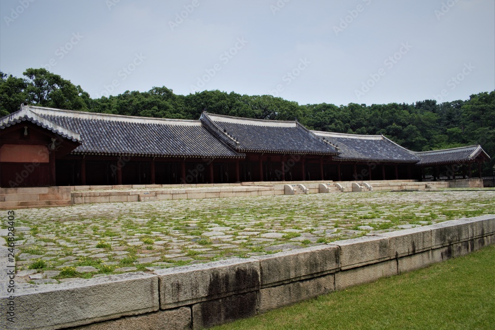 Yeongnyeongjeon Hall of Jongmyo Shrine in Seoul, Korea