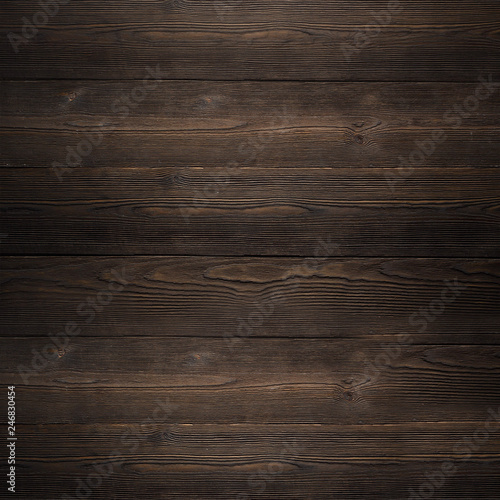 The texture of the wooden Board dark brown old house