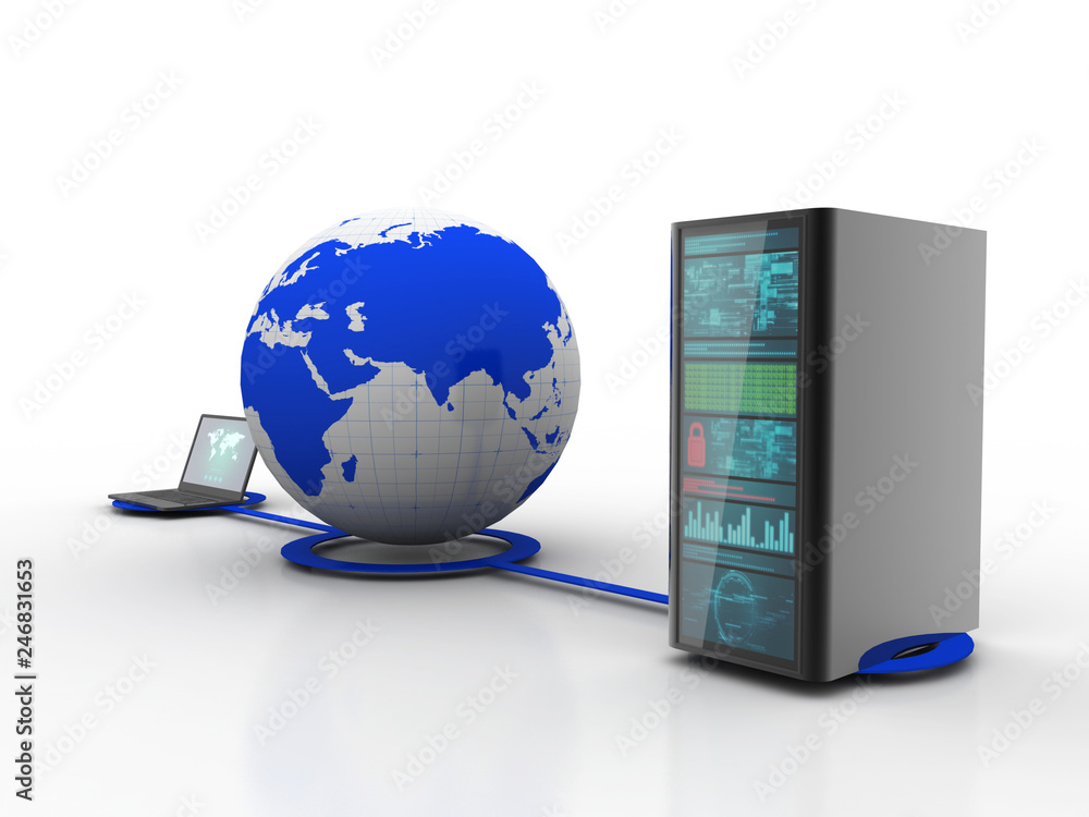 3d illustration of Internet and global communications concept 3d illustration of Internet and global communications concept