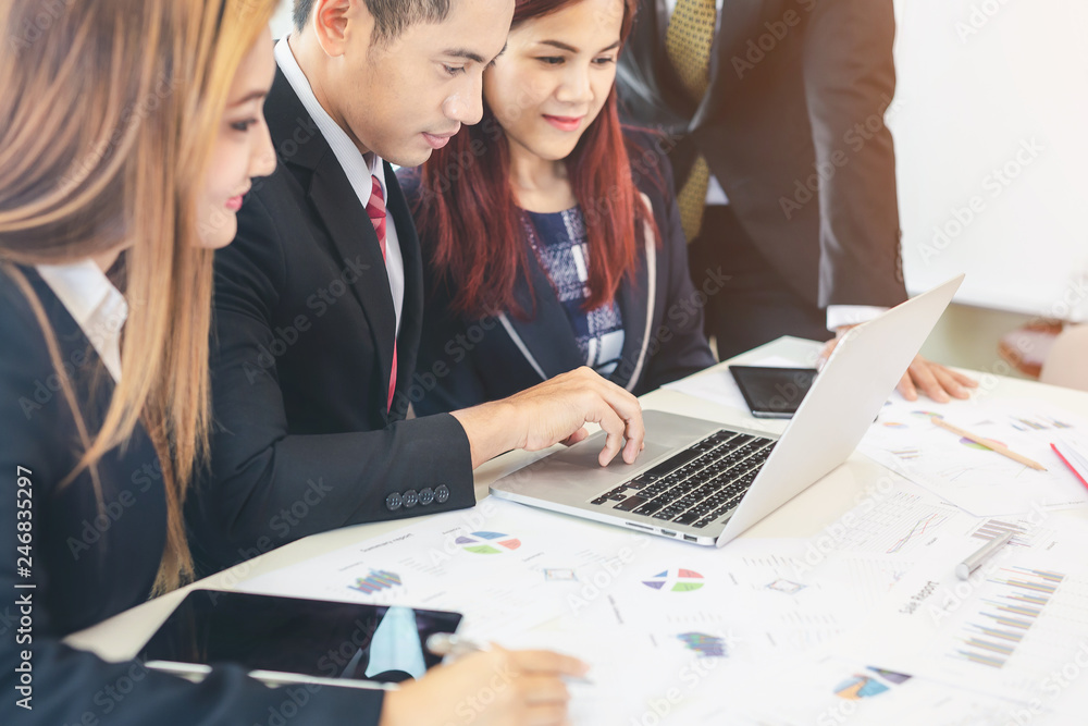 Fototapeta premium Teamwork of business