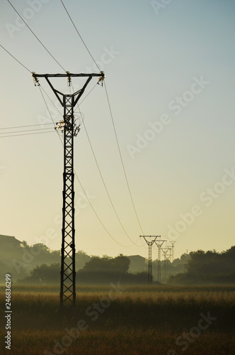 Medium voltage towers for electrical supply