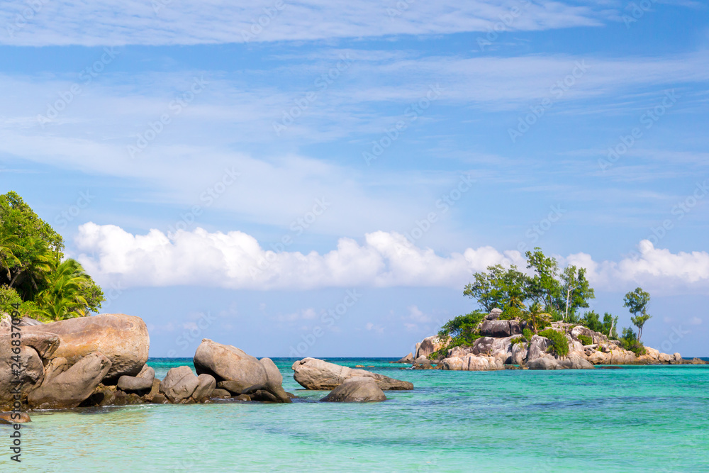 A little island and a lot of big stones