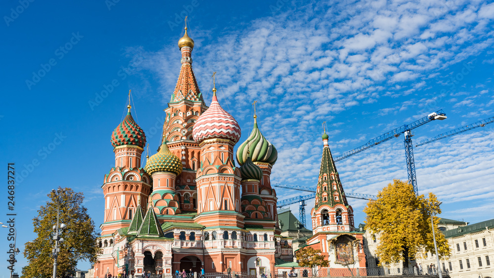 Fototapeta premium Cathedral of St. Vasily on Red Square Moscow Russia.
