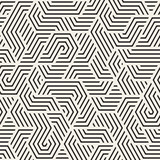 Vector seamless irregular linear grid pattern. Modern abstract texture. Repeating geometric lattice from randomly disposed stripes.