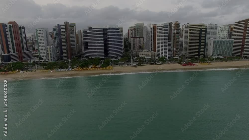Aerial view of the city of Fortaleza, Ceara state, Brazil South America. 