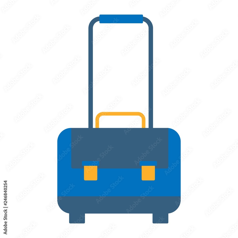 luggage iconc. Brief case symbol. Travel bag button. Flat vector illustration luggage iconc. Brief case symbol. Travel bag button. Flat vector illustration