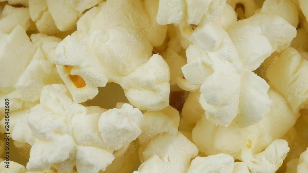 Pile of popcorn closeup macro shot Pile of popcorn closeup macro shot