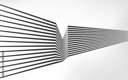black and white stripe line abstract graphic optical art
