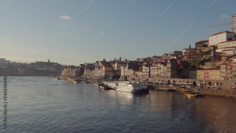 Ribeira district in Porto Portugal. Old town buildings, Architecture of Portugal. Harbour view. Ribeira district in Porto Portugal. Old town buildings, Architecture of Portugal. Harbour view.