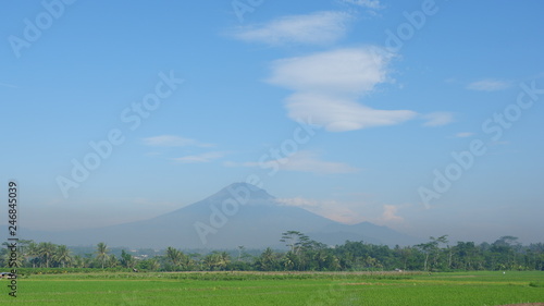 VIEW OF MOUNTAIN WITH BLUE SKY