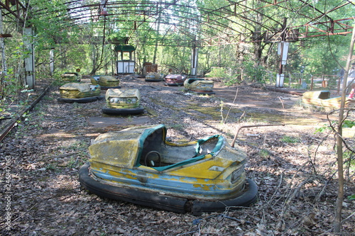 Pripyat bumper cars Chernobyl exclusion zone