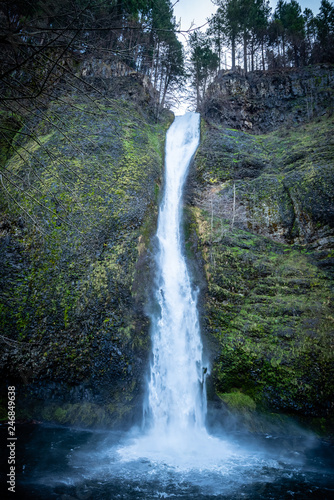 Horsetail Falls off historic highway in Oregon.