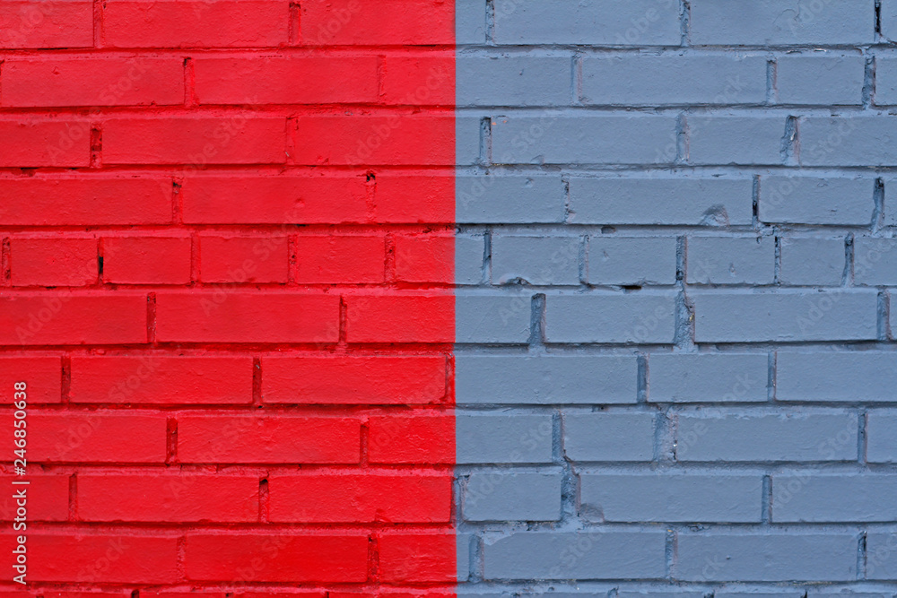 Colorful (red and grey) brick wall as background, texture Colorful (red and grey) brick wall as background, texture