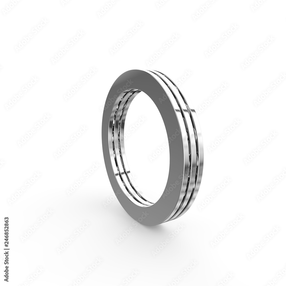 3D illustration of ball thrust bearing 3D illustration of ball thrust bearing