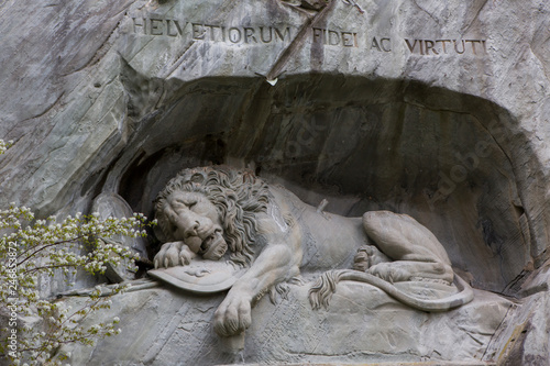 Escultura de León en Lucerna