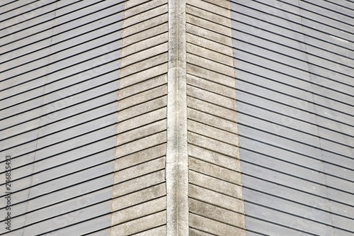 Corner of the modern building