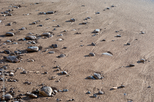 rock seaside shore with stone