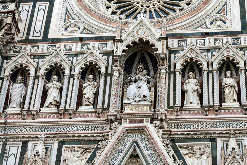 Florence. The Facade Of The Duomo