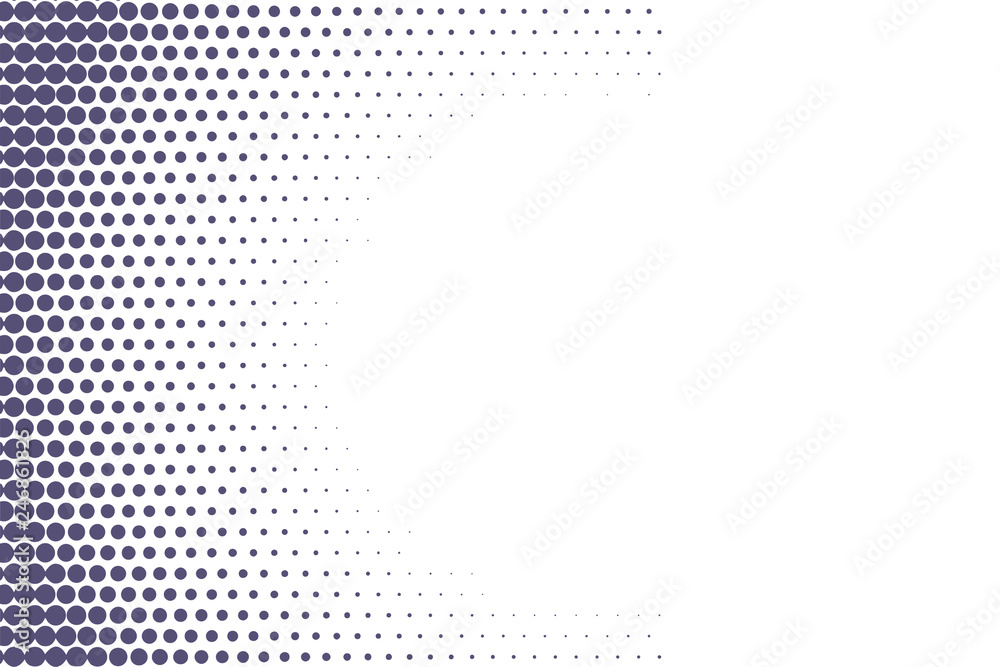 Purple dots on white background template