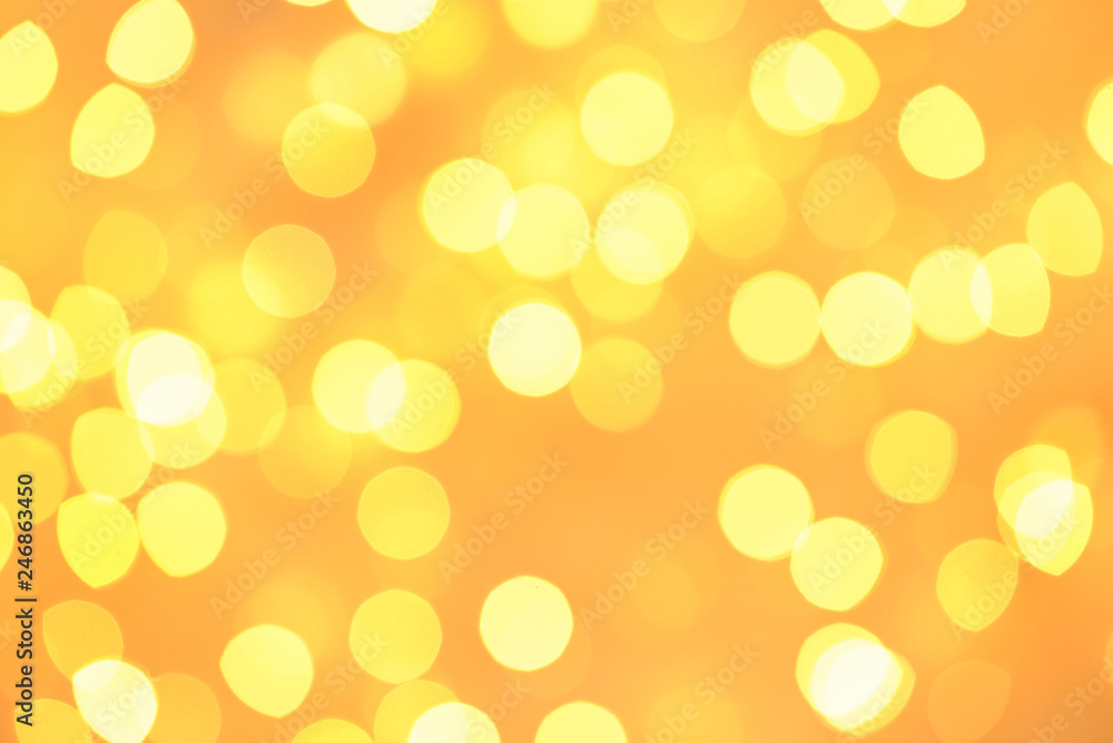Beautiful golden lights as background. Bokeh effect Beautiful golden lights as background. Bokeh effect
