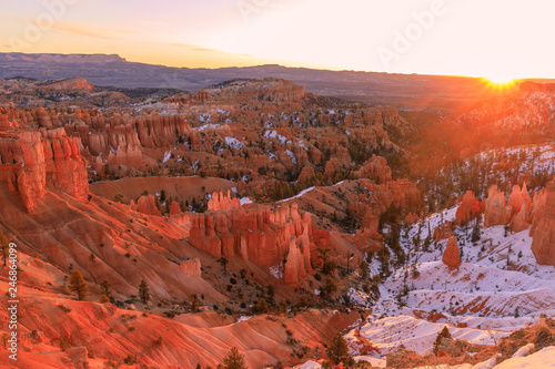 Winter Sunrise at Bryce Canyon Utah