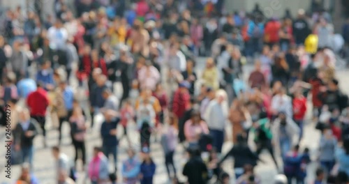 Wallpaper Mural Blur of people walk in the street Torontodigital.ca