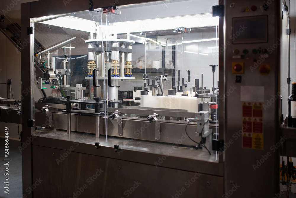 Modern cork bottling machine Modern cork bottling machine