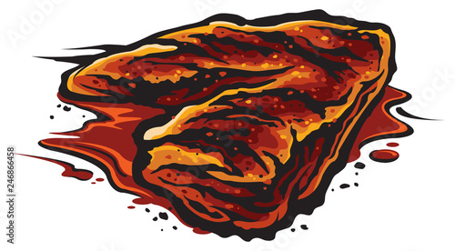 Barbecue chicken wing