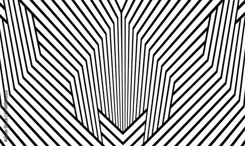 black and white line  stripe wave abstract background