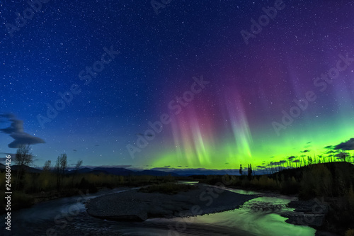 Northern Lights Over the North Fork of the Flathead River © davidmarx