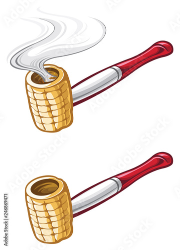 Corn cob pipe
