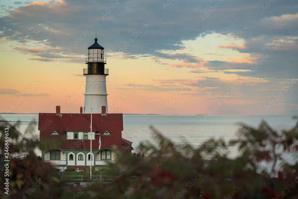 Portland Head Lighthouse Sunset