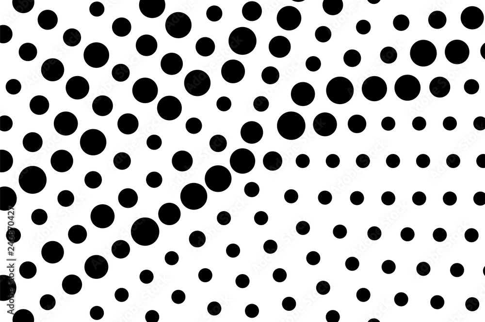 Black on white rough halftone texture. Oversized dotted ornament. Contrast dotwork pattern. Black on white rough halftone texture. Oversized dotted ornament. Contrast dotwork pattern.