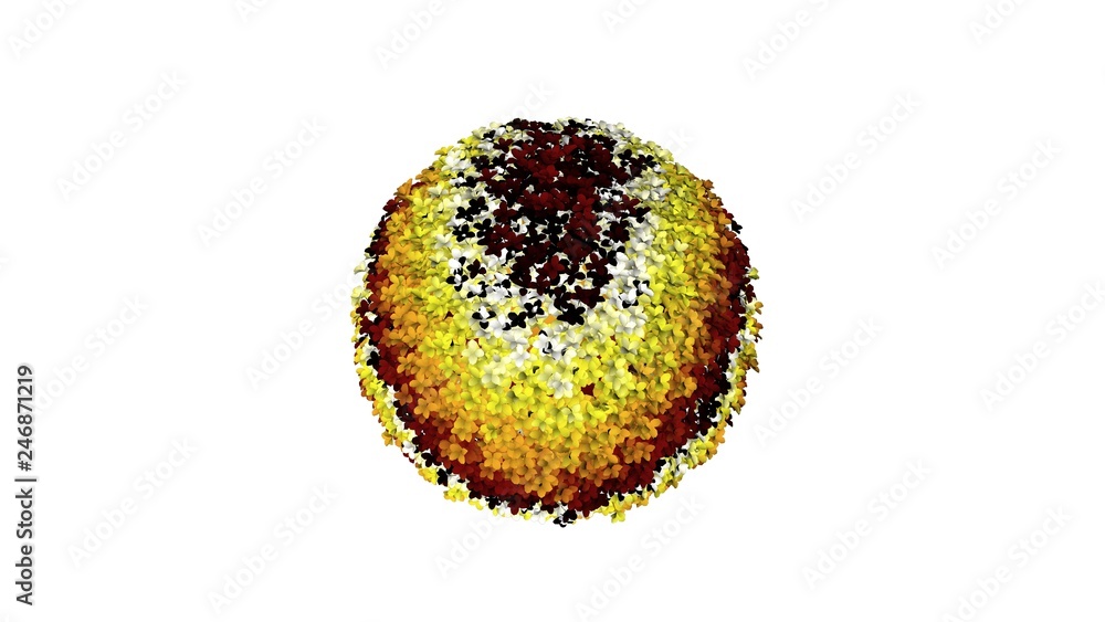 3d rendering of a colorul plant on a white background 3d rendering of a colorul plant on a white background