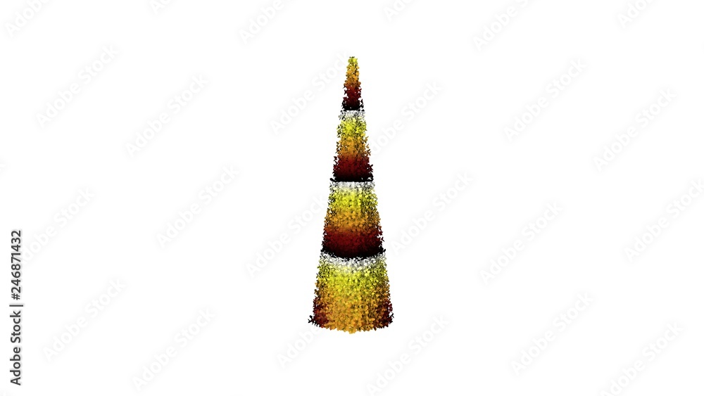 3d rendering of a colorul plant on a white background 3d rendering of a colorul plant on a white background