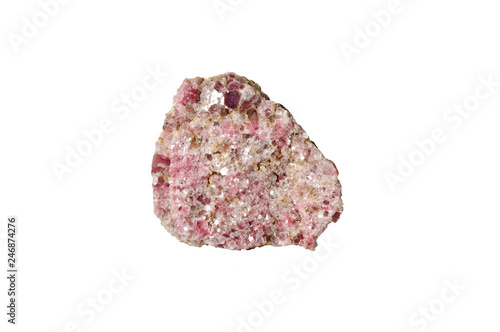 Принти на полотні mineral lepidolite on white background