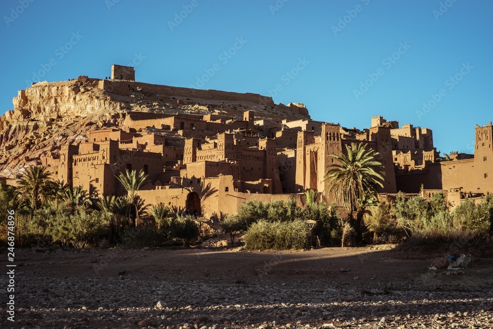 Ait Ben Haddou Kasbah in central part of Morocco.